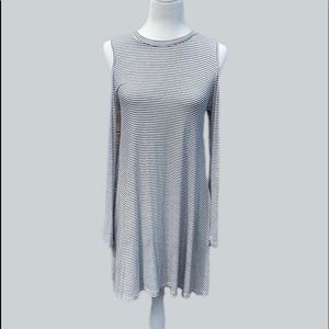 Elan Cold Shoulder Tee Dress